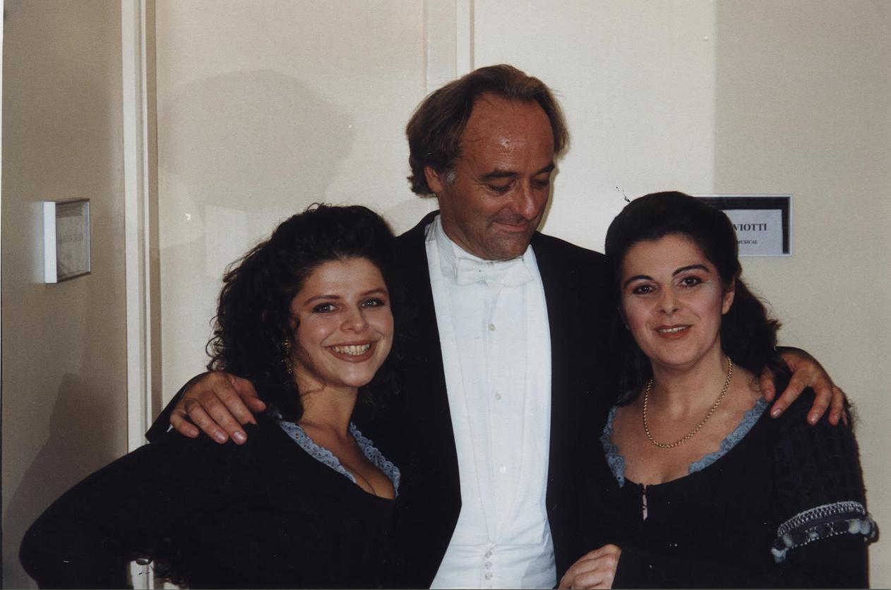 Photo Marie-Jose Dolorian avec Gisèle Blanchard et Marcello Viotti