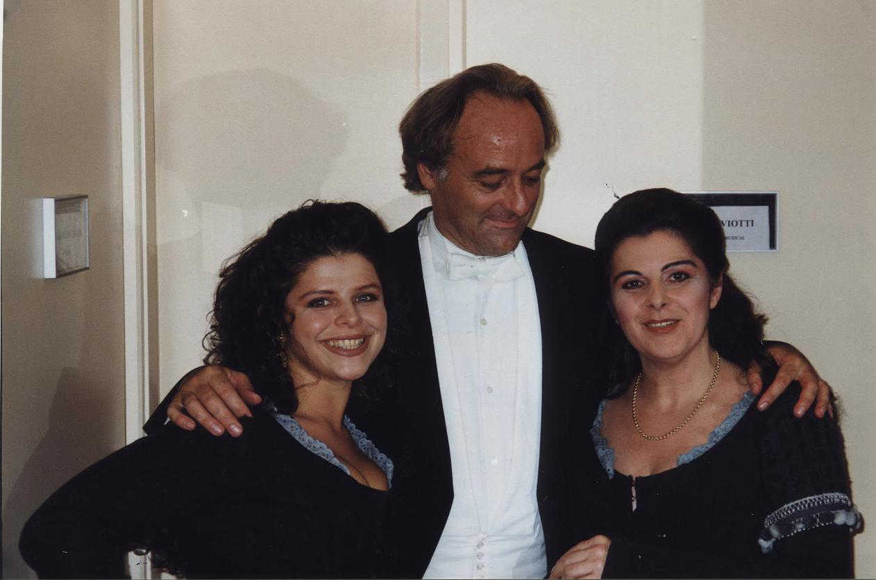 Photo Marie-Jose Dolorian avec Gis&egrave;le Blanchard et Marcello Viotti