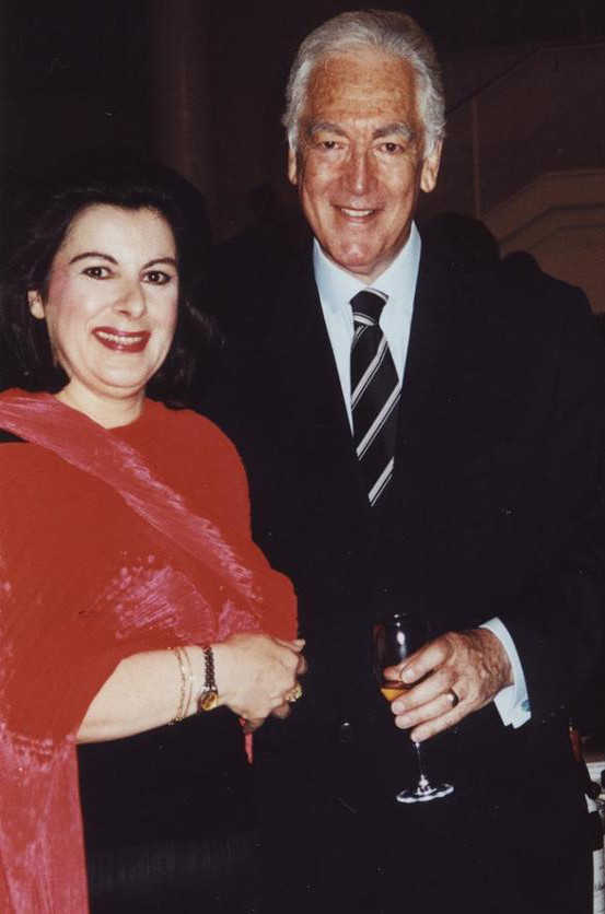 Photo Marie-Jose Dolorian avec Richard Bonynge